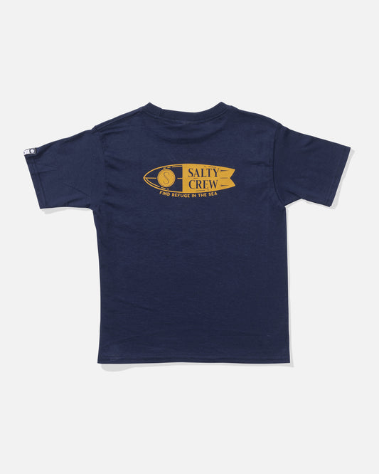 back view of Shaper Toddler Tee - Navy