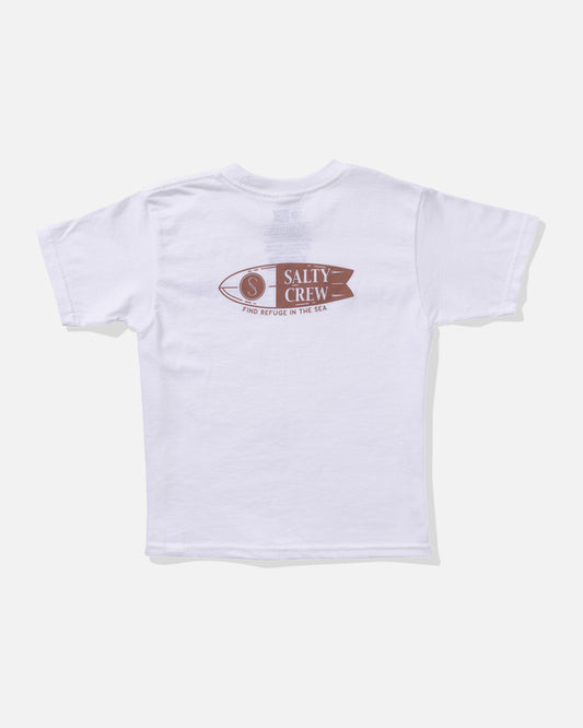 back view of Shaper Toddler Tee - White