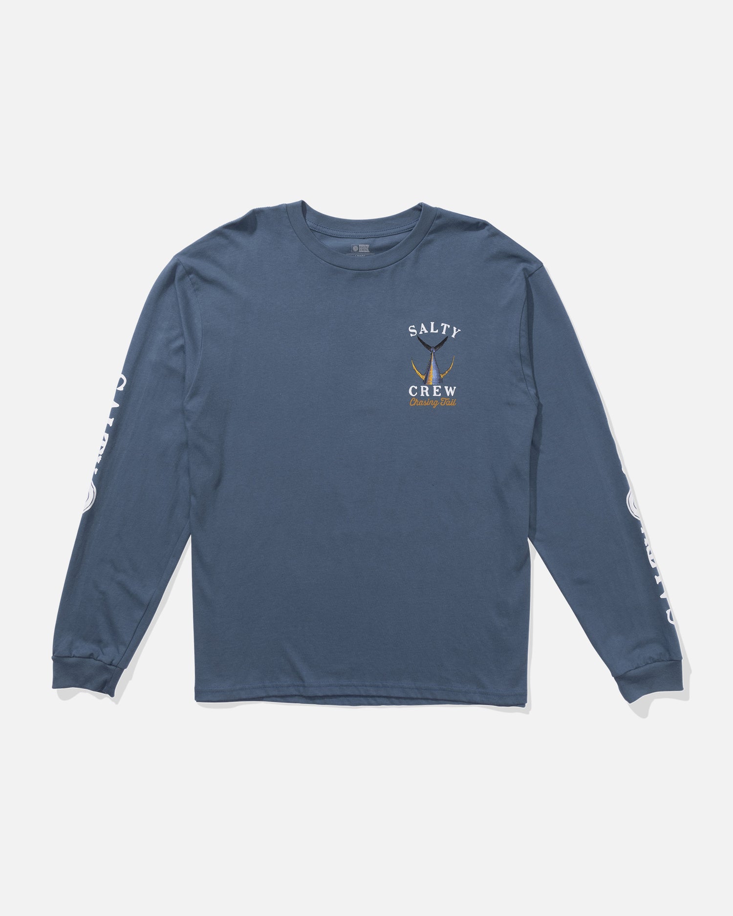 front view of Tailed Long Sleeve Tee - Slate