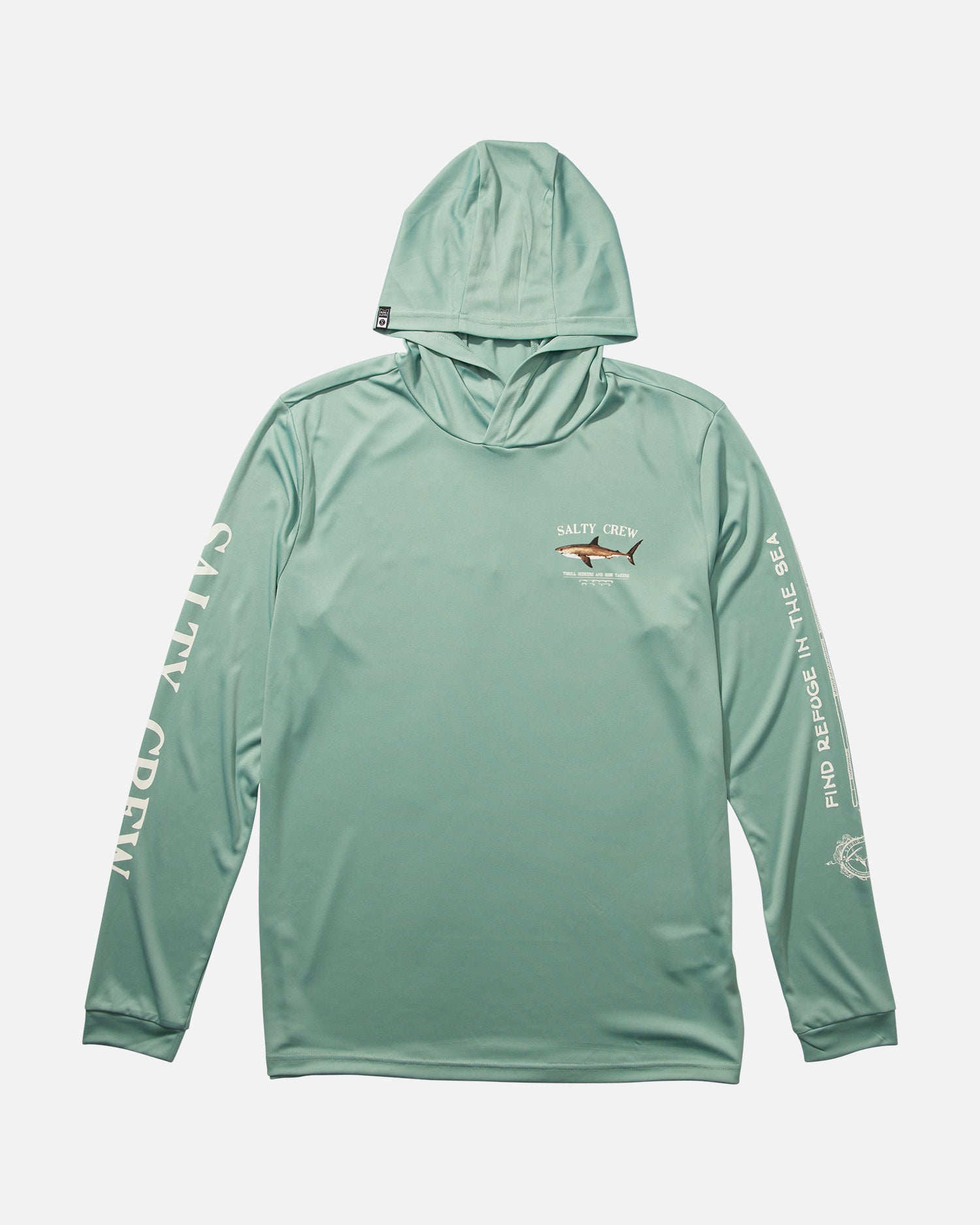 front view of Bruce Mackerel Hood Sunshirt