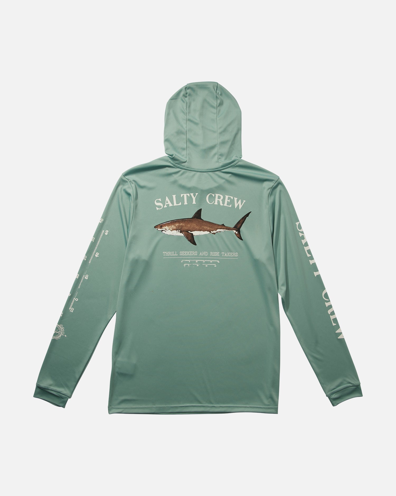 back view of Bruce Mackerel Hood Sunshirt