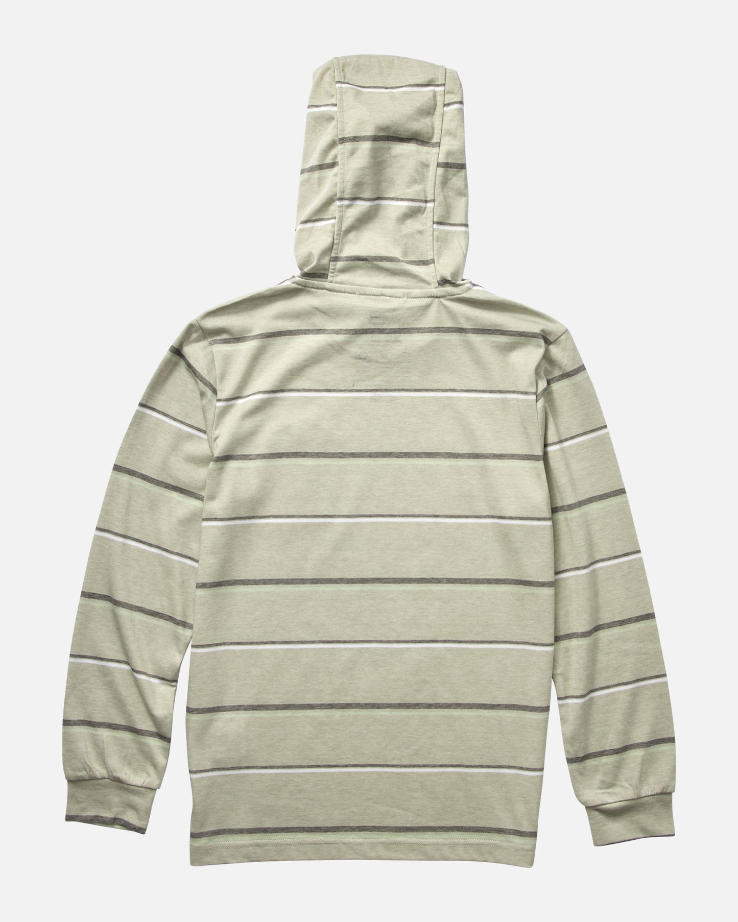 back view of Pin Line Boys Gray Hood Tech Tee