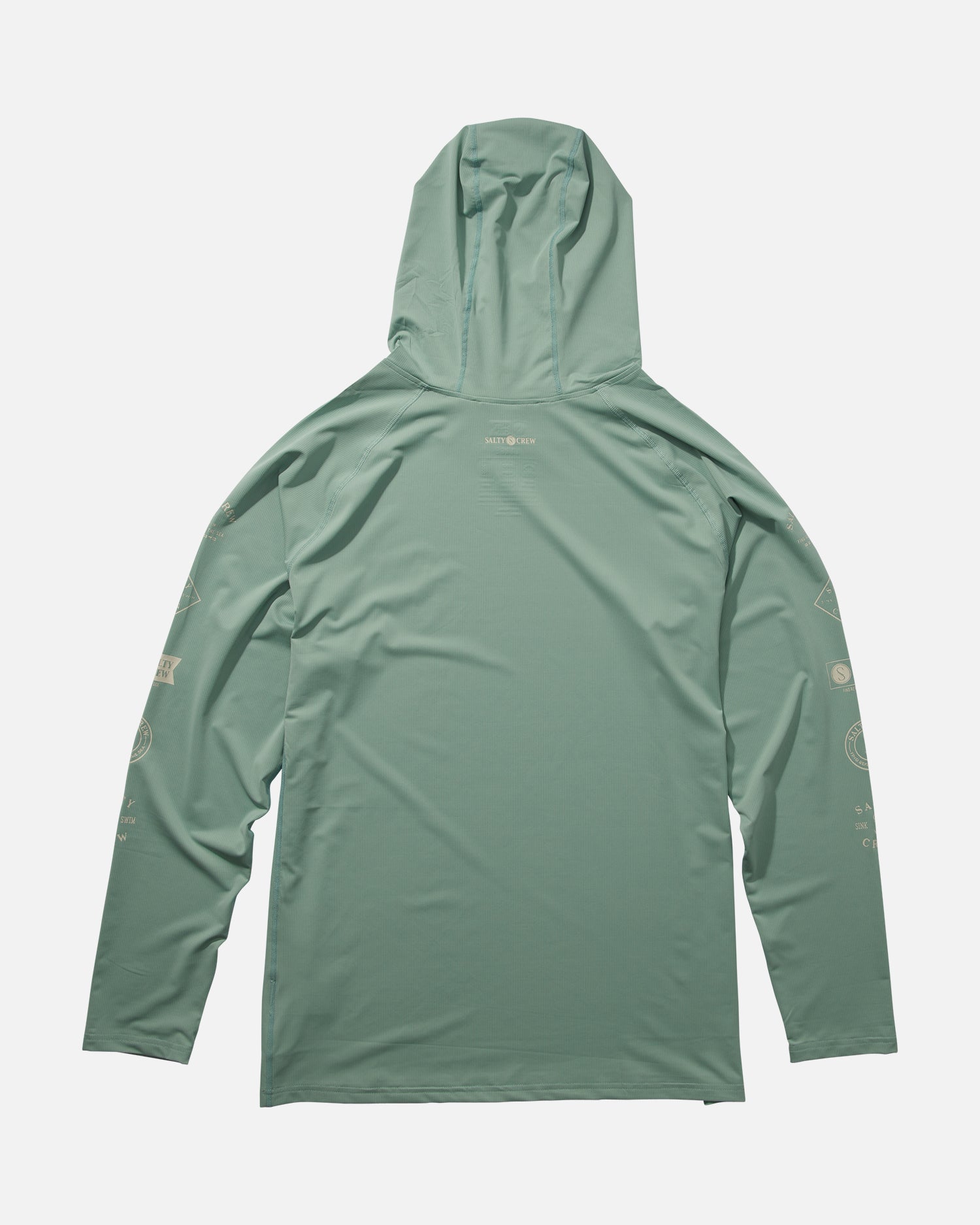 back view of Palomar Mackerel Perforated Hood