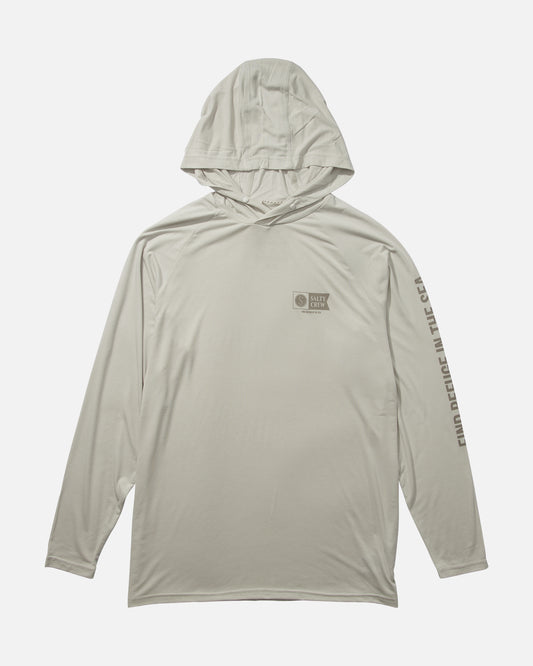 front view of Mariner Natural Hood Tech Tee