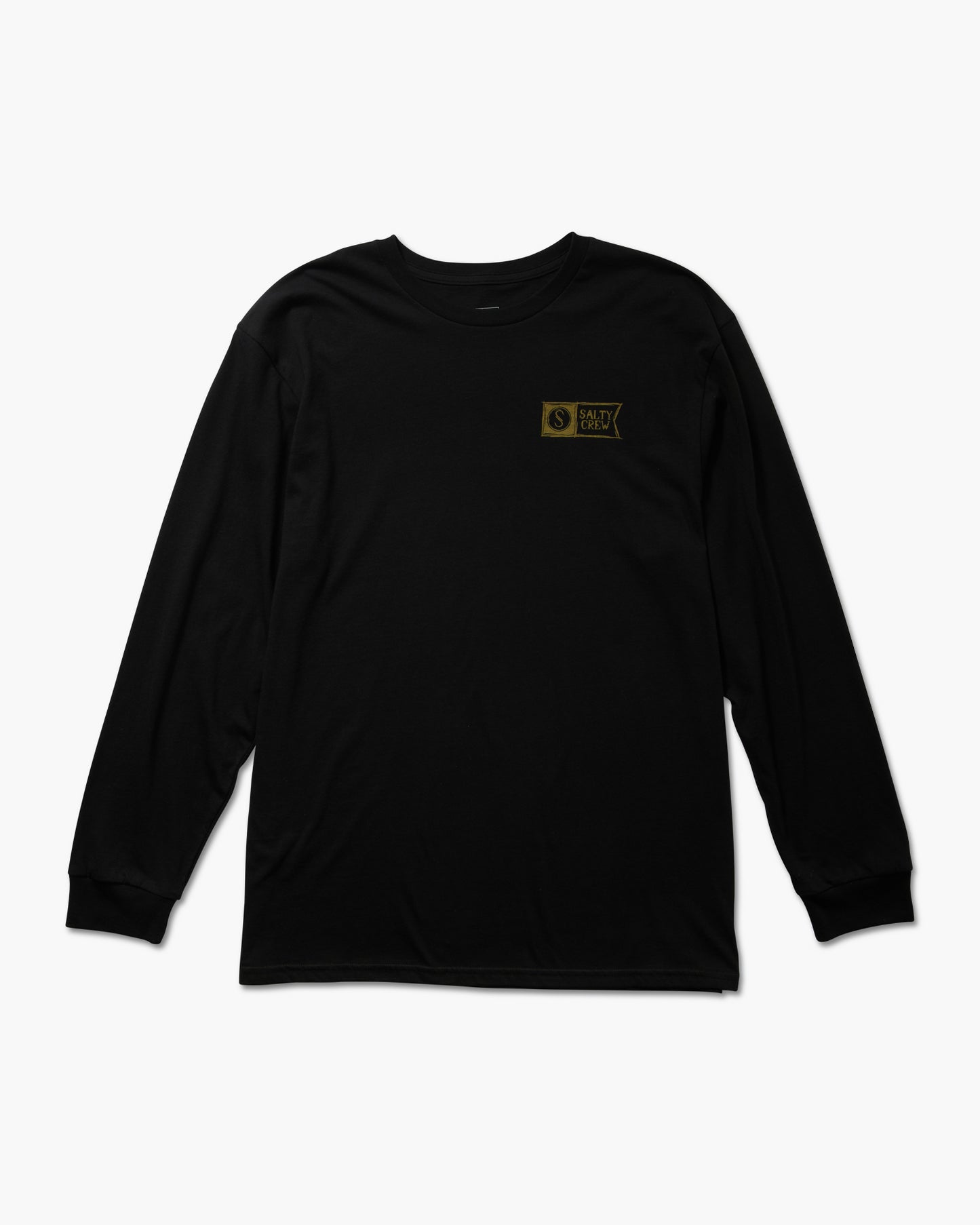 front view of Sketchy Alpha Black L/S Premium Tee