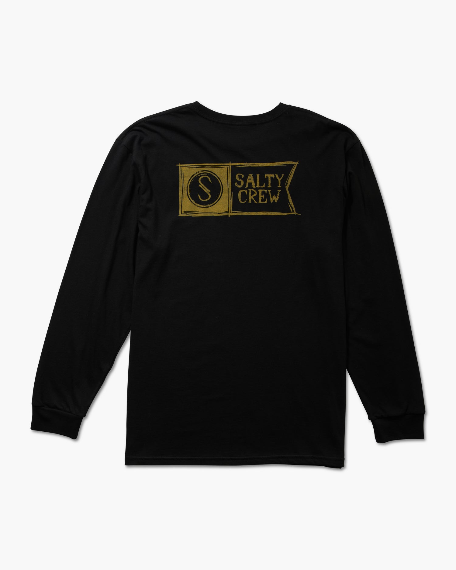 back view of Sketchy Alpha Black L/S Premium Tee