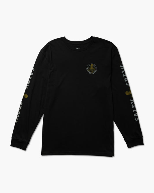 Front of the Tentacles Long Sleeve Tee - Black. 