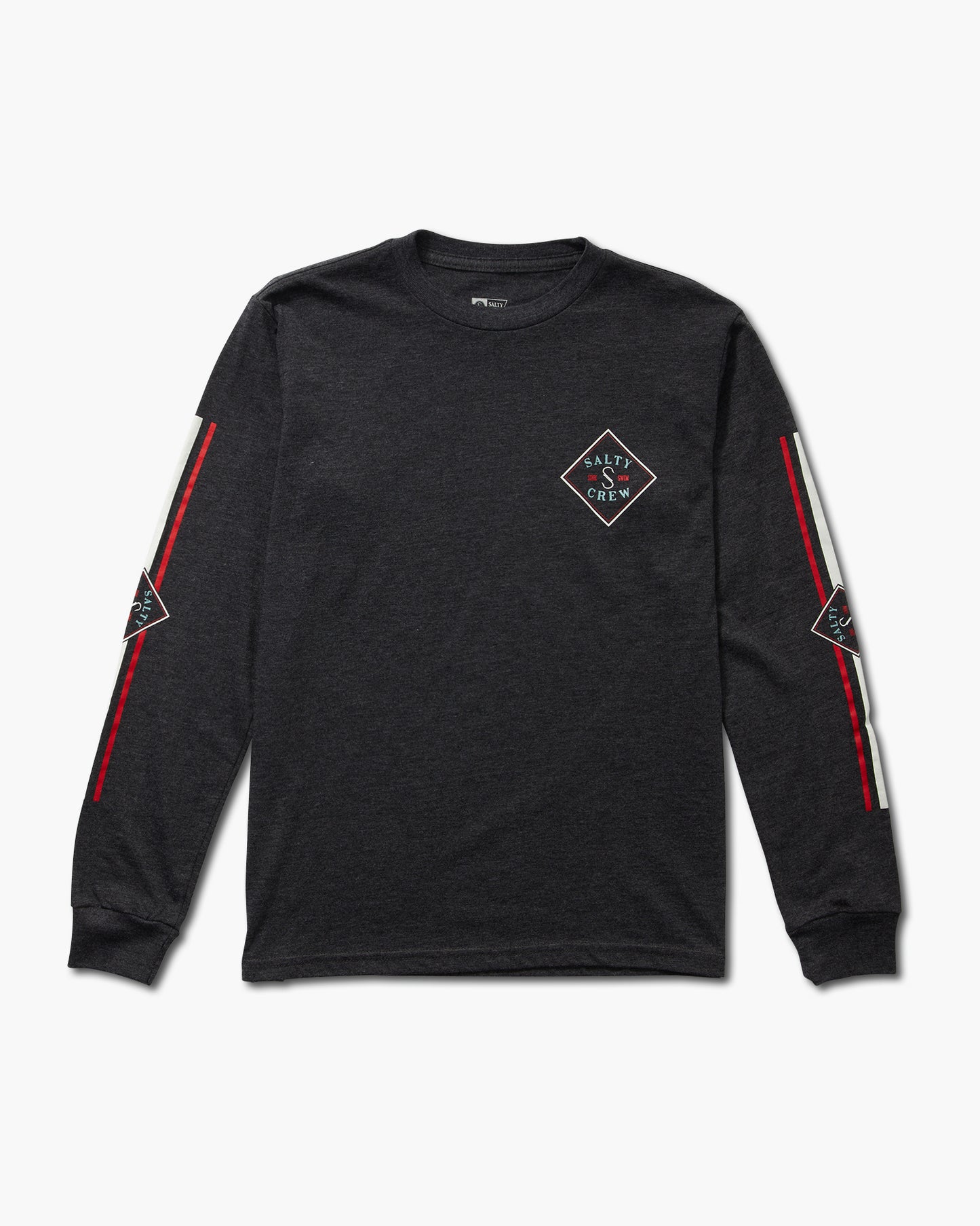 front view of Tippet Color Boys Charcoal L/S Tee