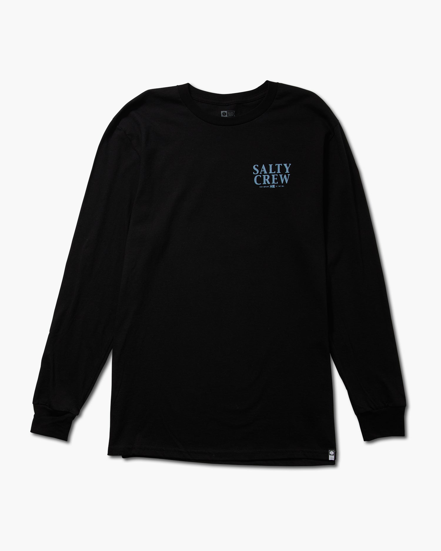 front view of Yellowfin Black L/S Classic Tee