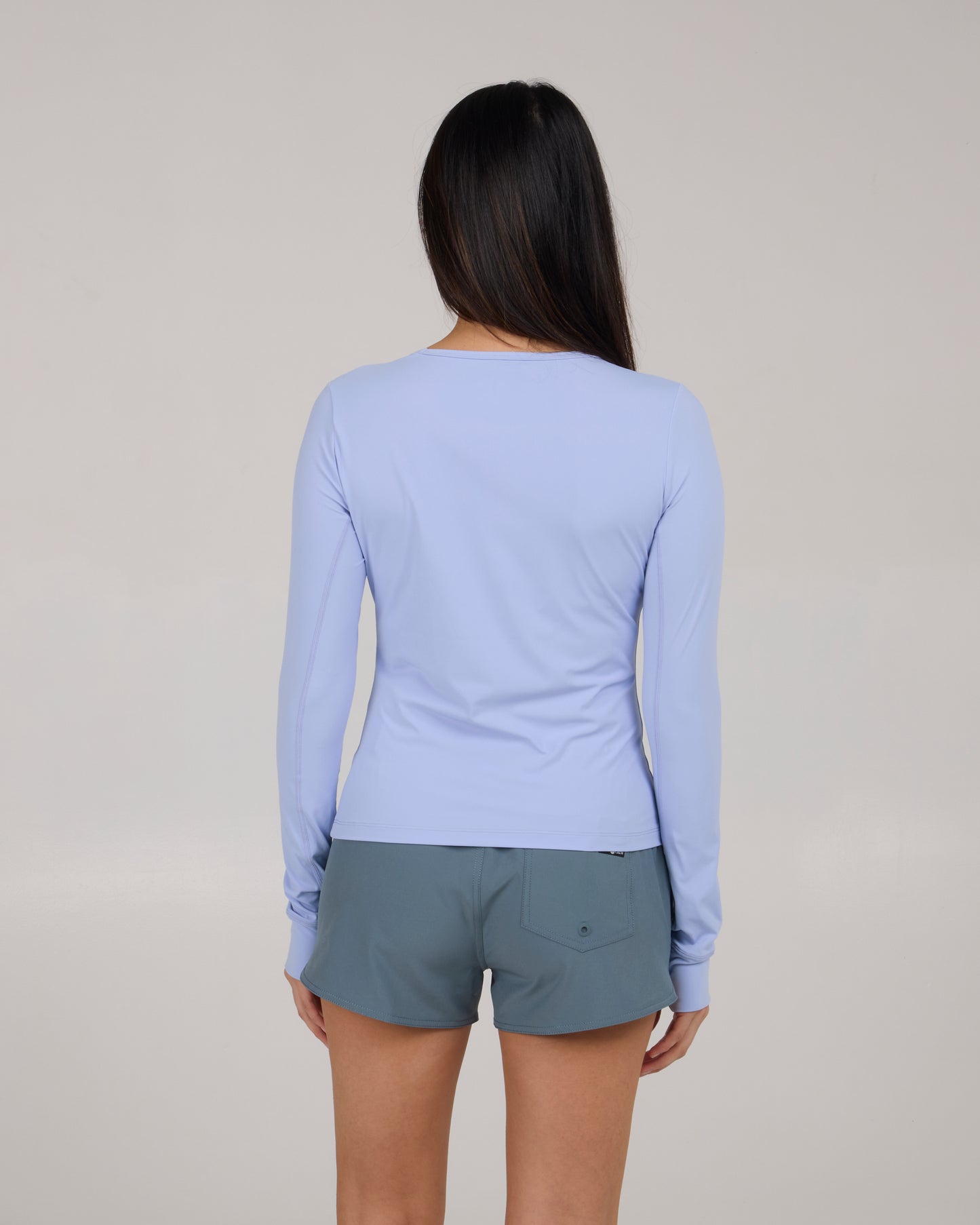 back view of Alpha Sunshirt - Violet Blue