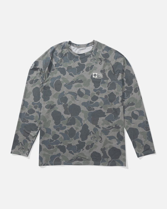 front view of Mariner Lite UV Long Sleeve Sunshirt - Sand Camo