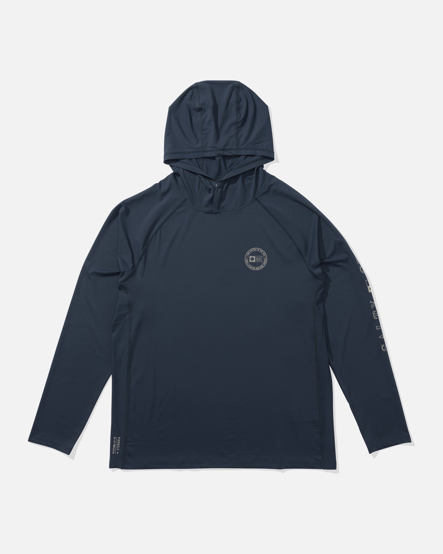 front view of Apex Perforated Hoodie Sunshirt - Bluefin