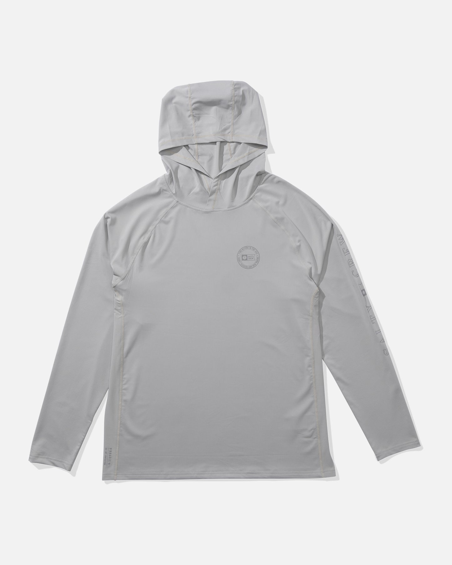 front view of Apex Perforated Hoodie Sunshirt - Gray