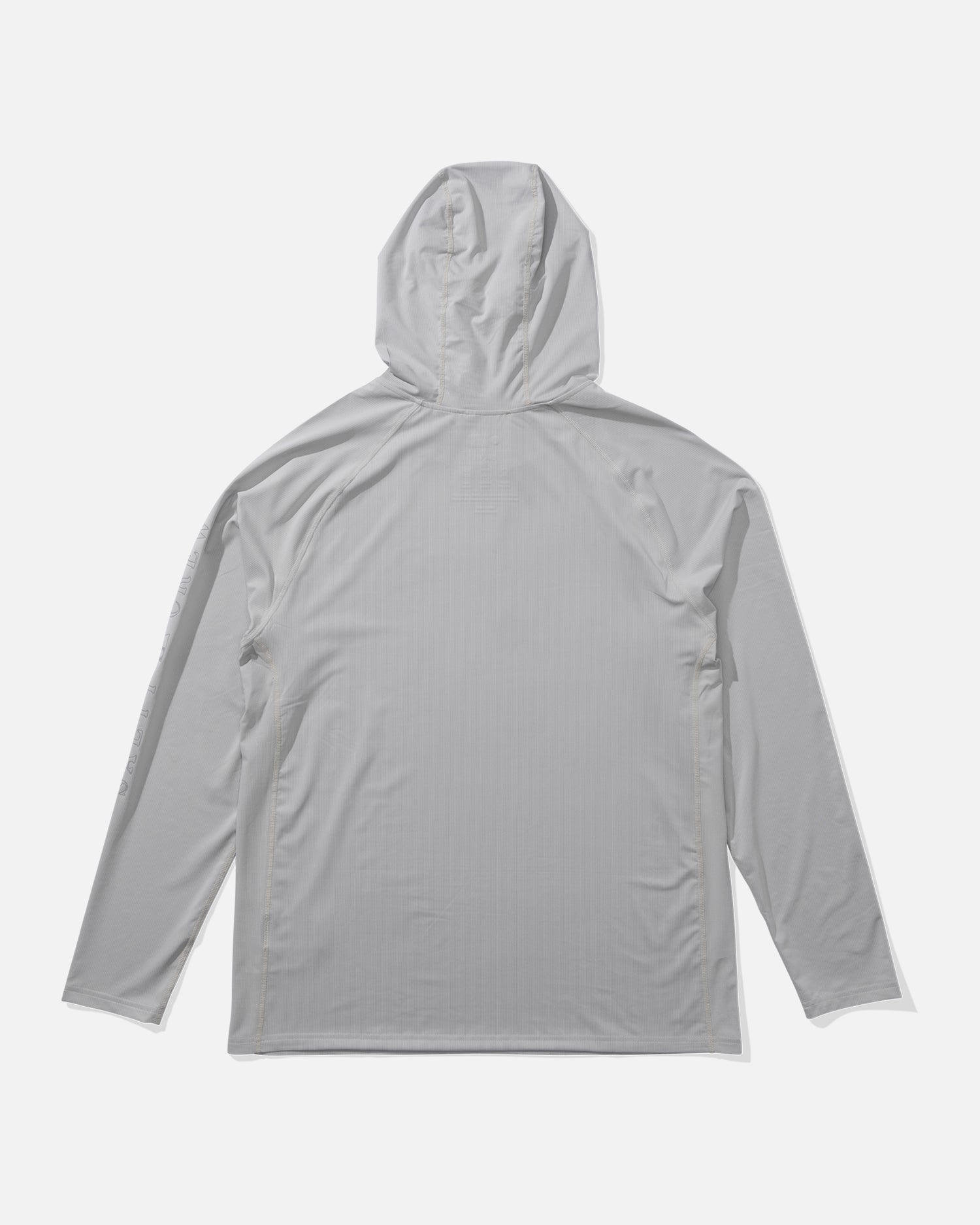 back view of Apex Perforated Hoodie Sunshirt - Gray