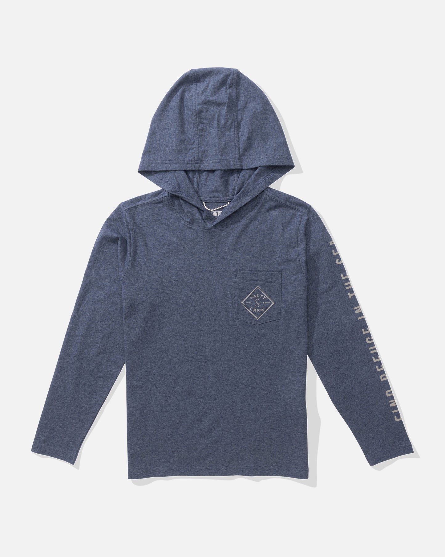 Tippet Boys Tech Tee Hoodie - Navy