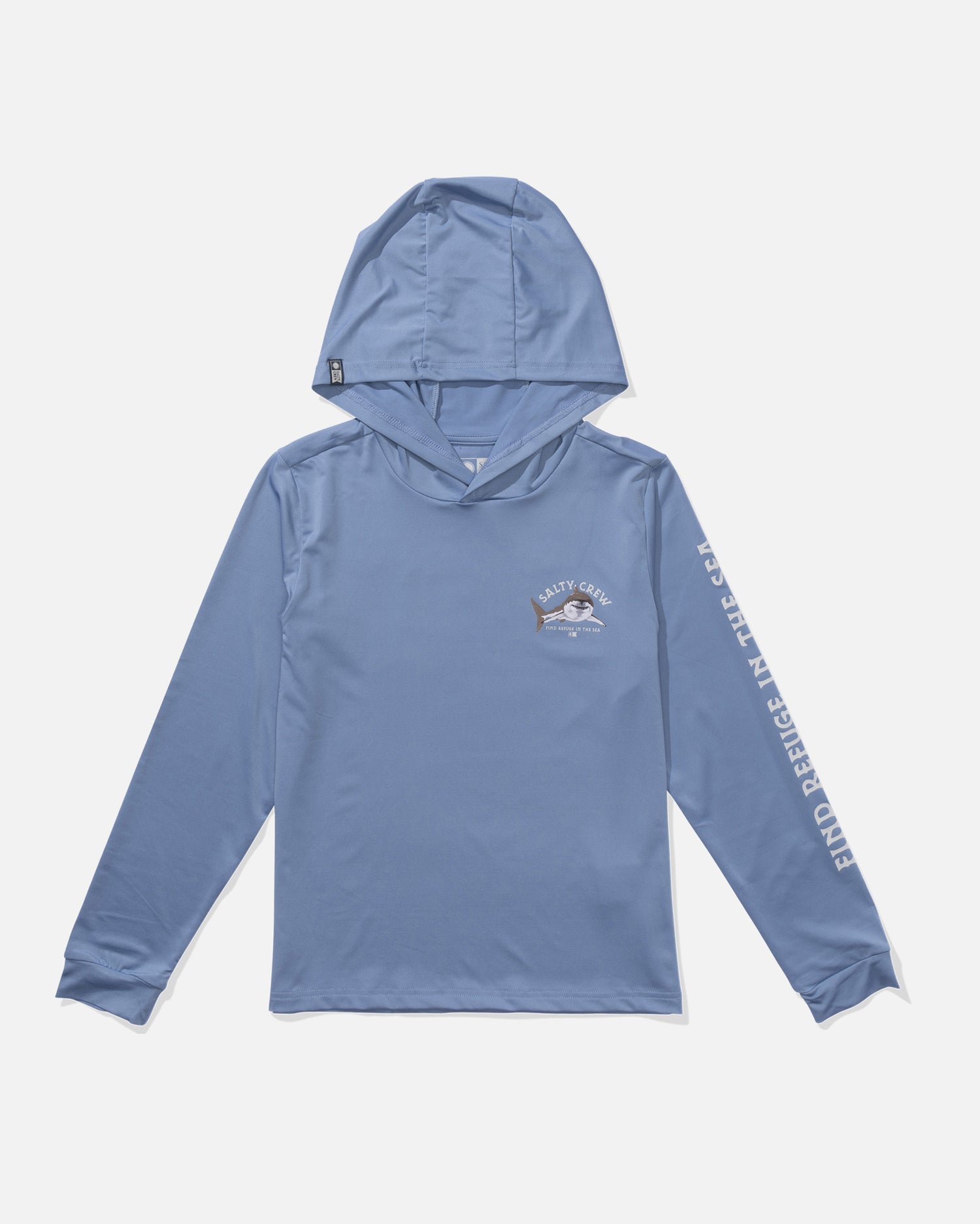 front view of Lurking Boys Sunshirt Hoodie - Marine Blue