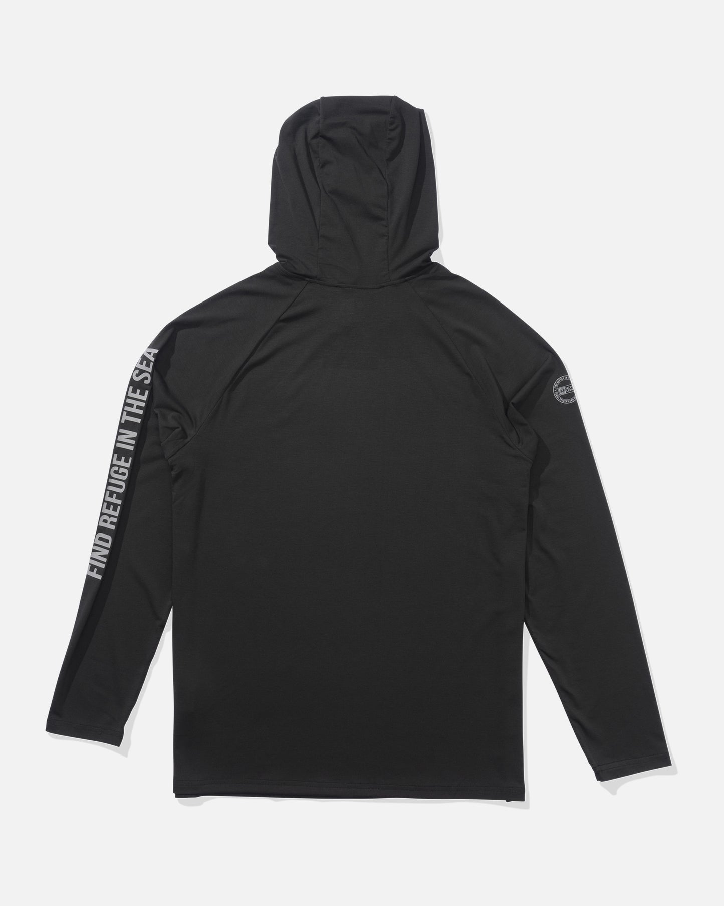 back view of Mariner Lite UV Hoodie - Coal