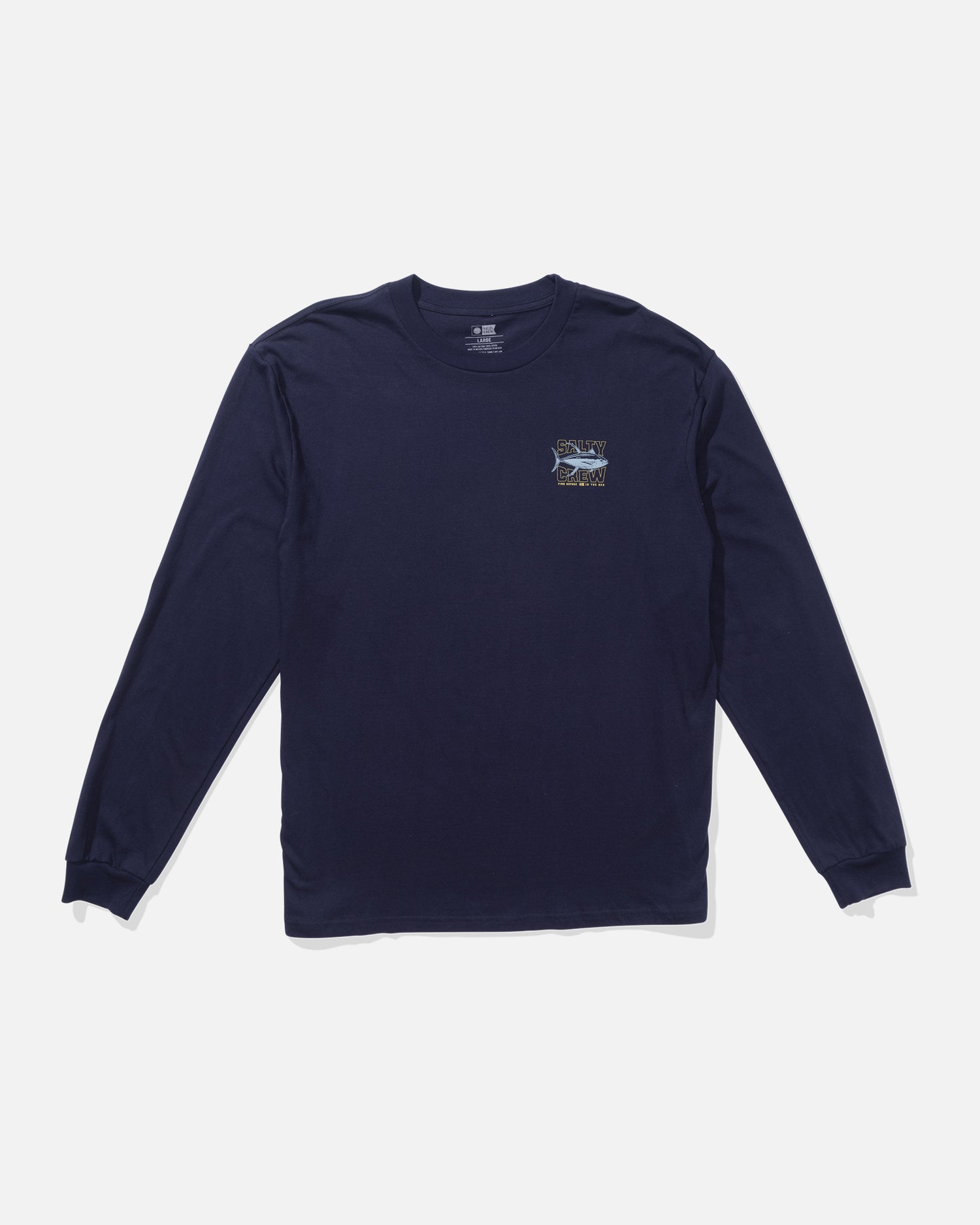 front view of Big Game Long Sleeve Tee - Navy