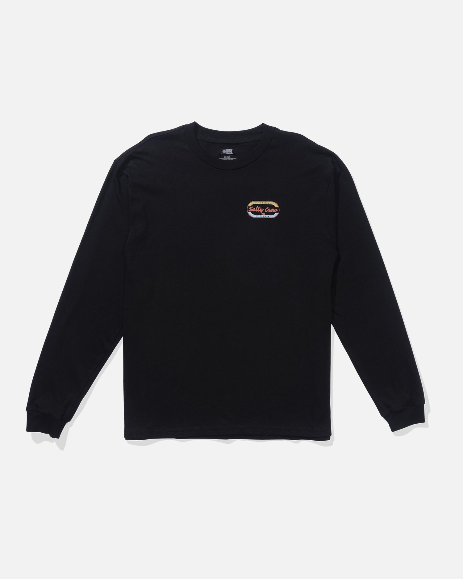 front view of Capsule Long Sleeve Tee - Black