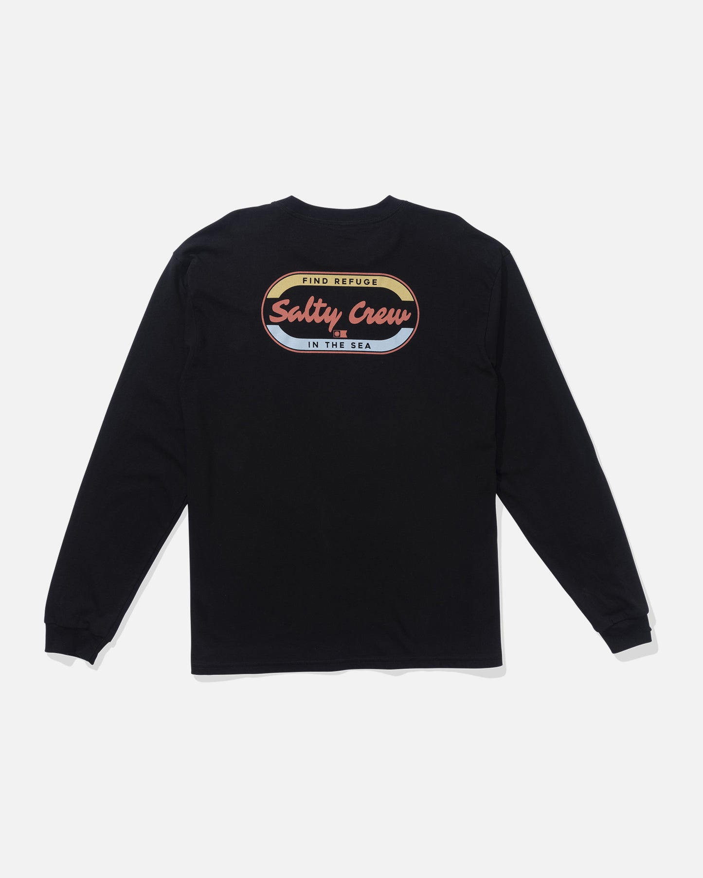 back view of Capsule Long Sleeve Tee - Black