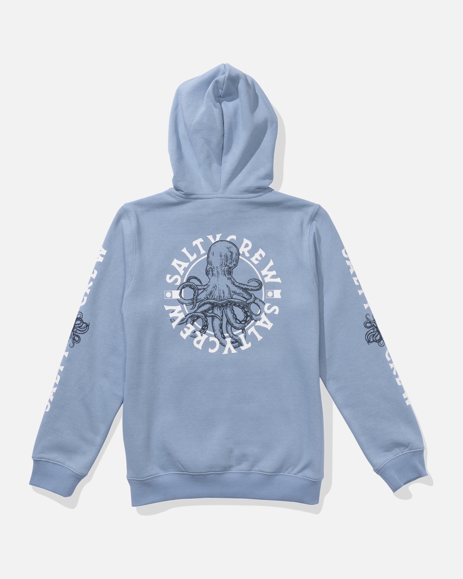 back view of Tentacles Boys Hoodie - Marine Blue