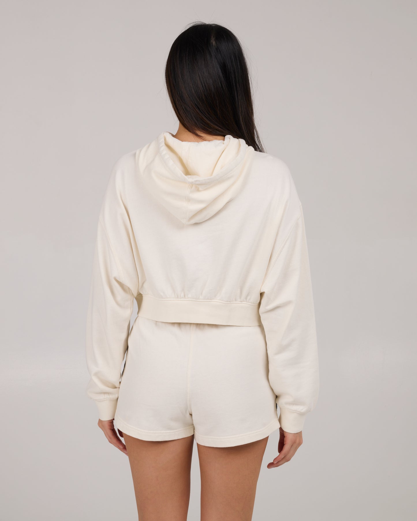 back view of Catamaran Fleece Hoodie - Off White