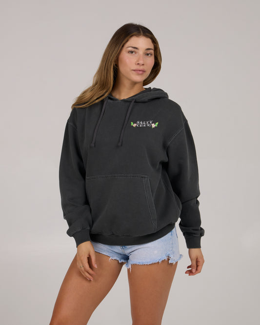 front view of Hopper Hoody - Faded Black