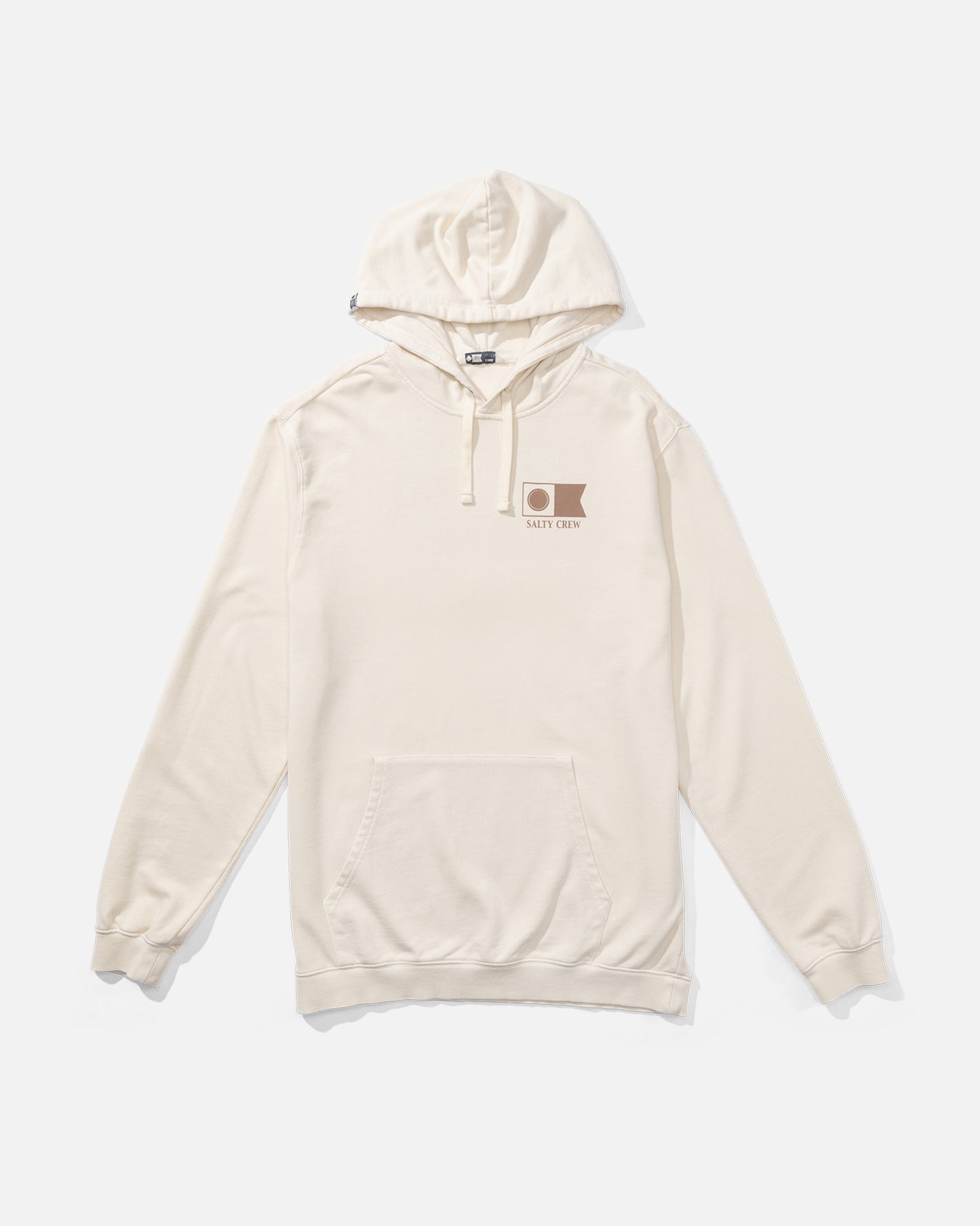 front view of Flagship Fleece Hoodie - Salt