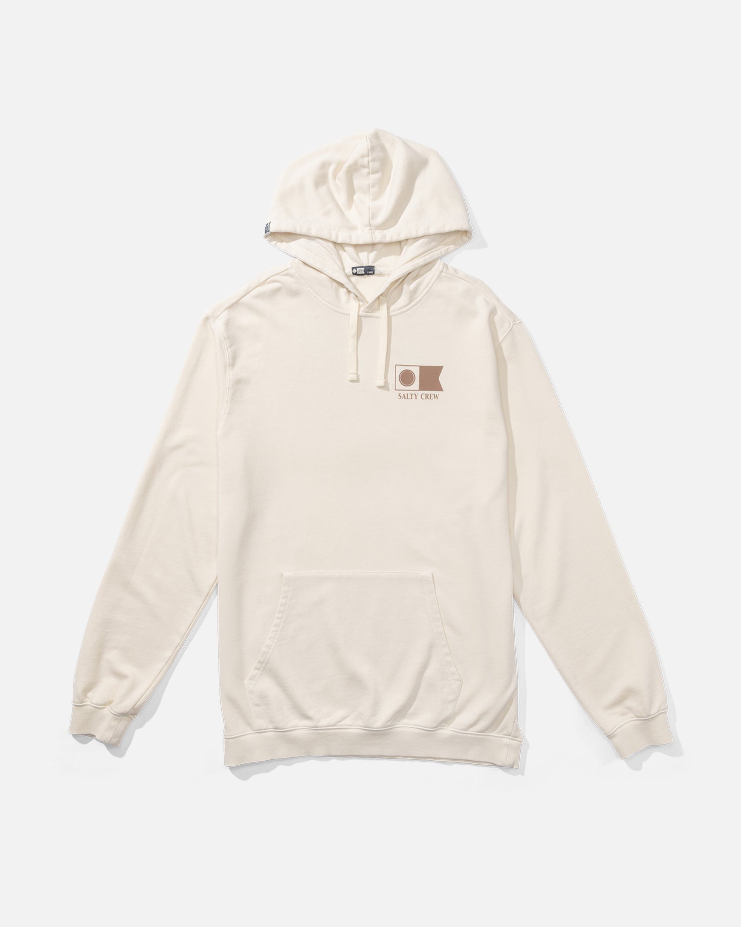 front view of Flagship Fleece Hoodie - Salt