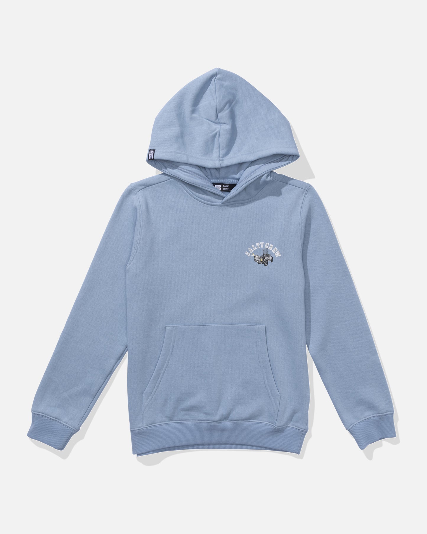 front view of Lifted Boys Hoodie - Marine Blue