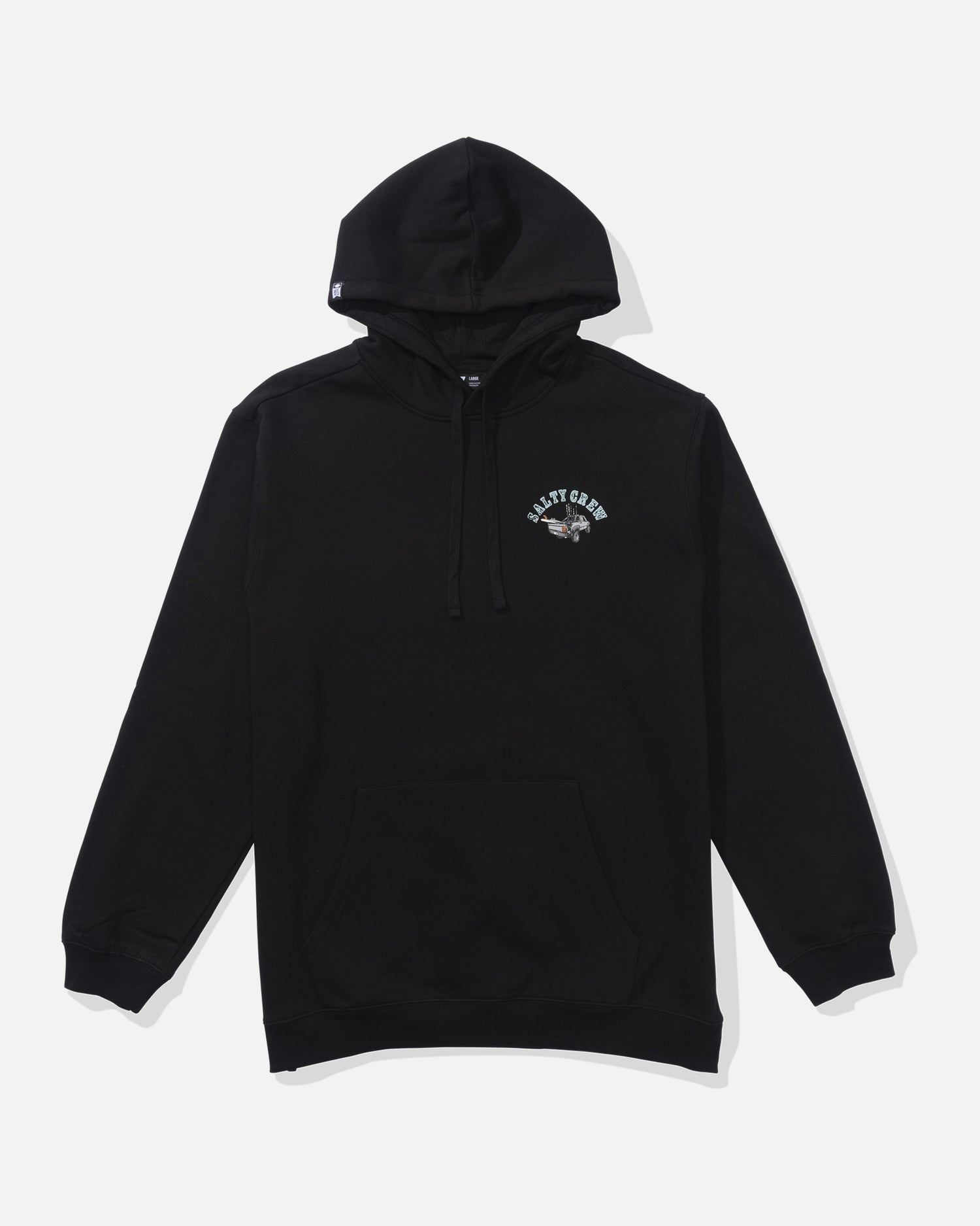 front view of Lifted Fleece Hoodie - Black