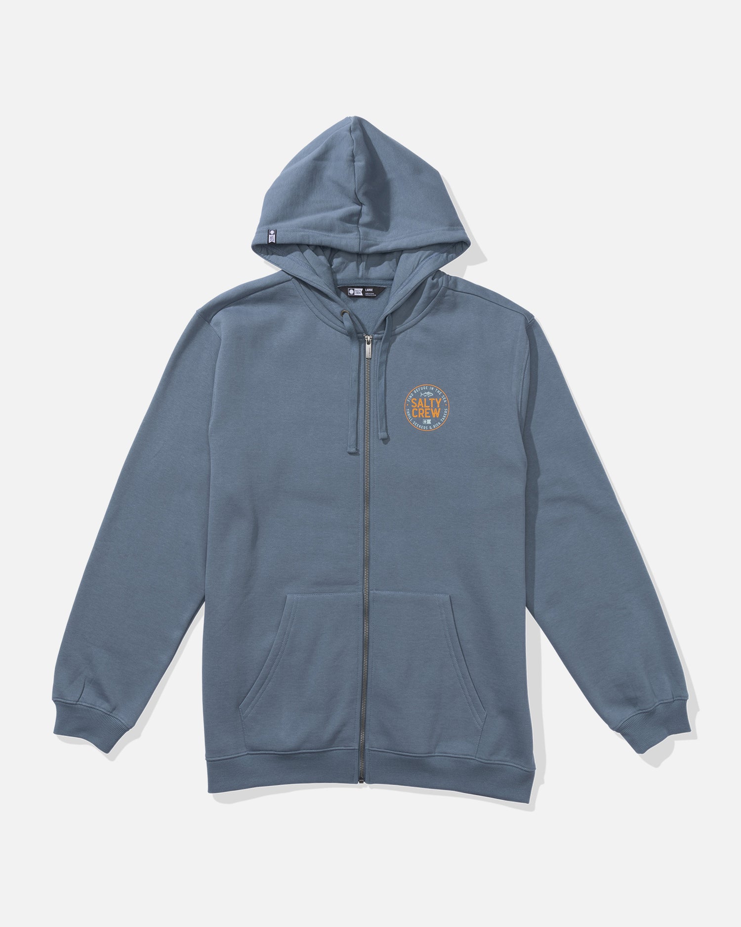 front view of Legendary Zip Fleece Hoodie - Slate