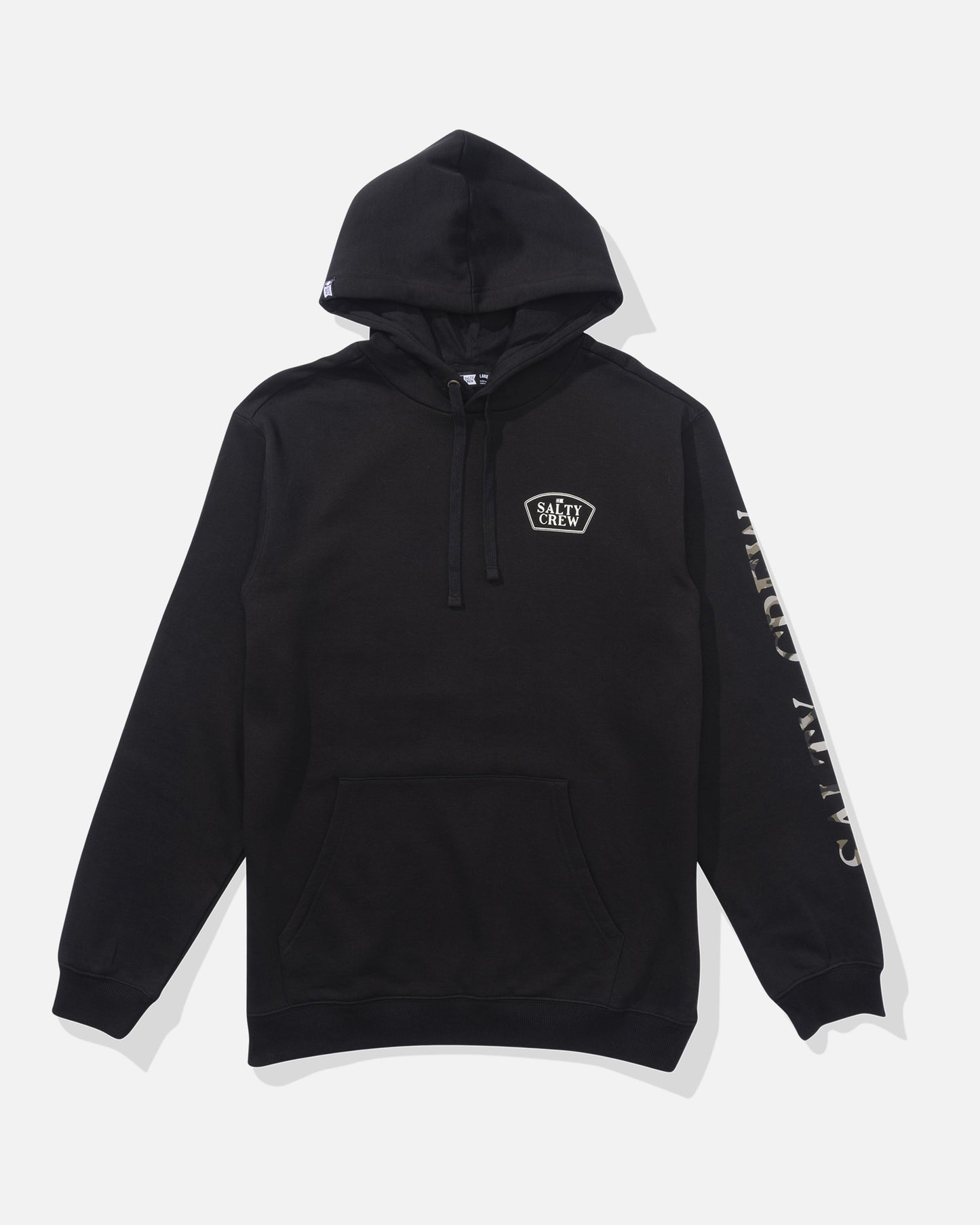 front view of Filler Up Fleece Hoodie - Black