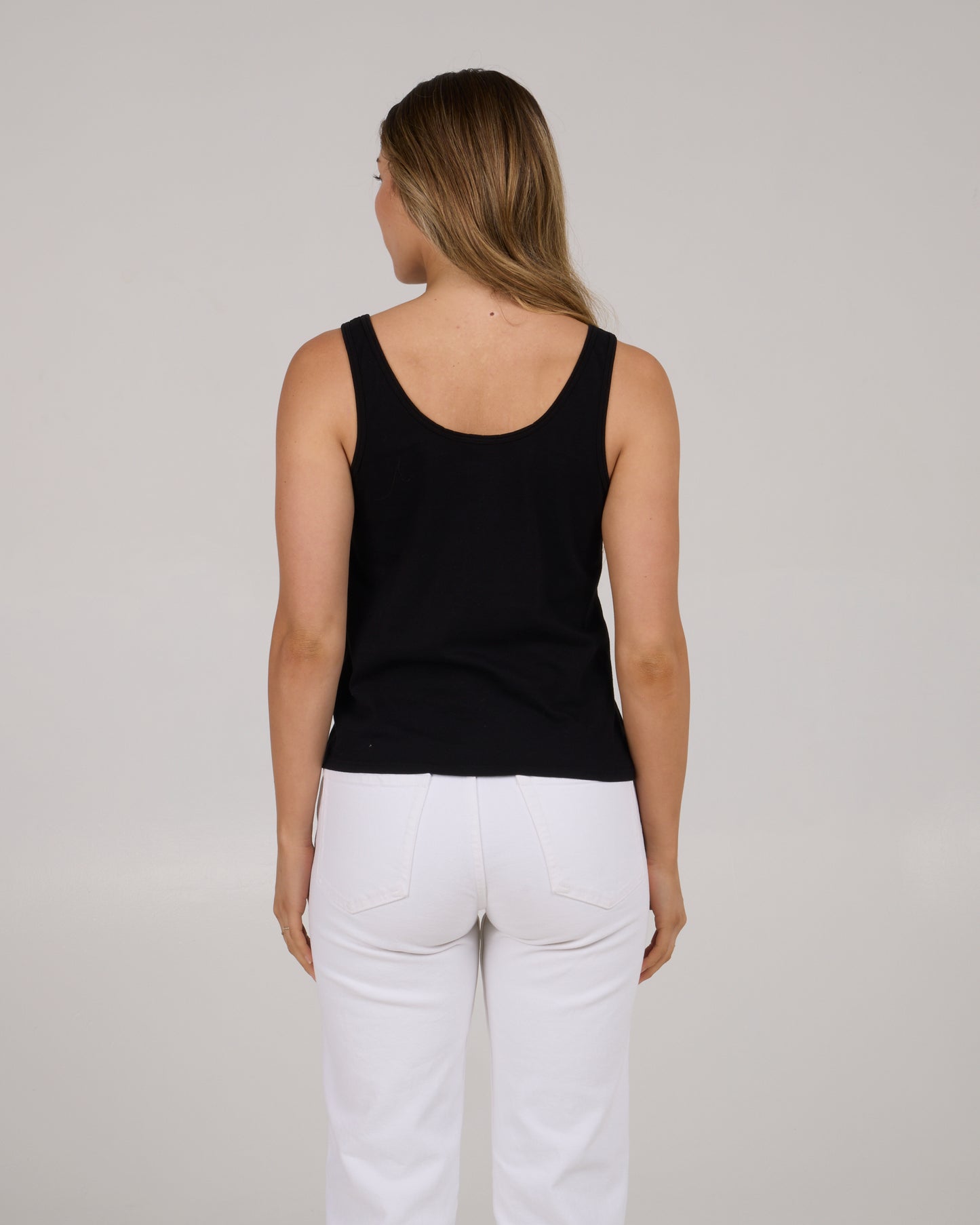 back view of Flagship Classic Tank - Black