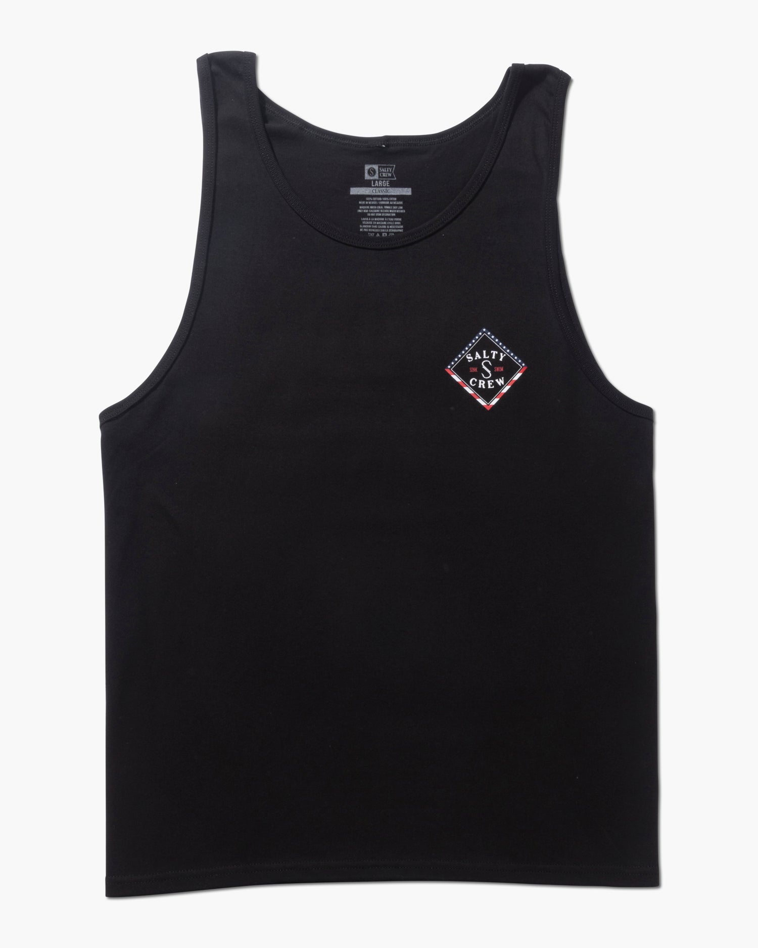 front view of Tippet Merica Black Tank