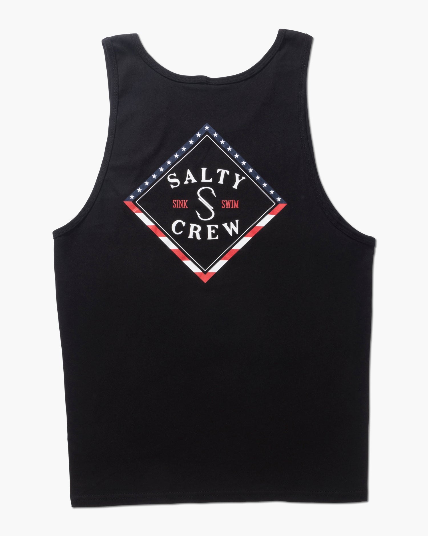 back view of Tippet Merica Black Tank