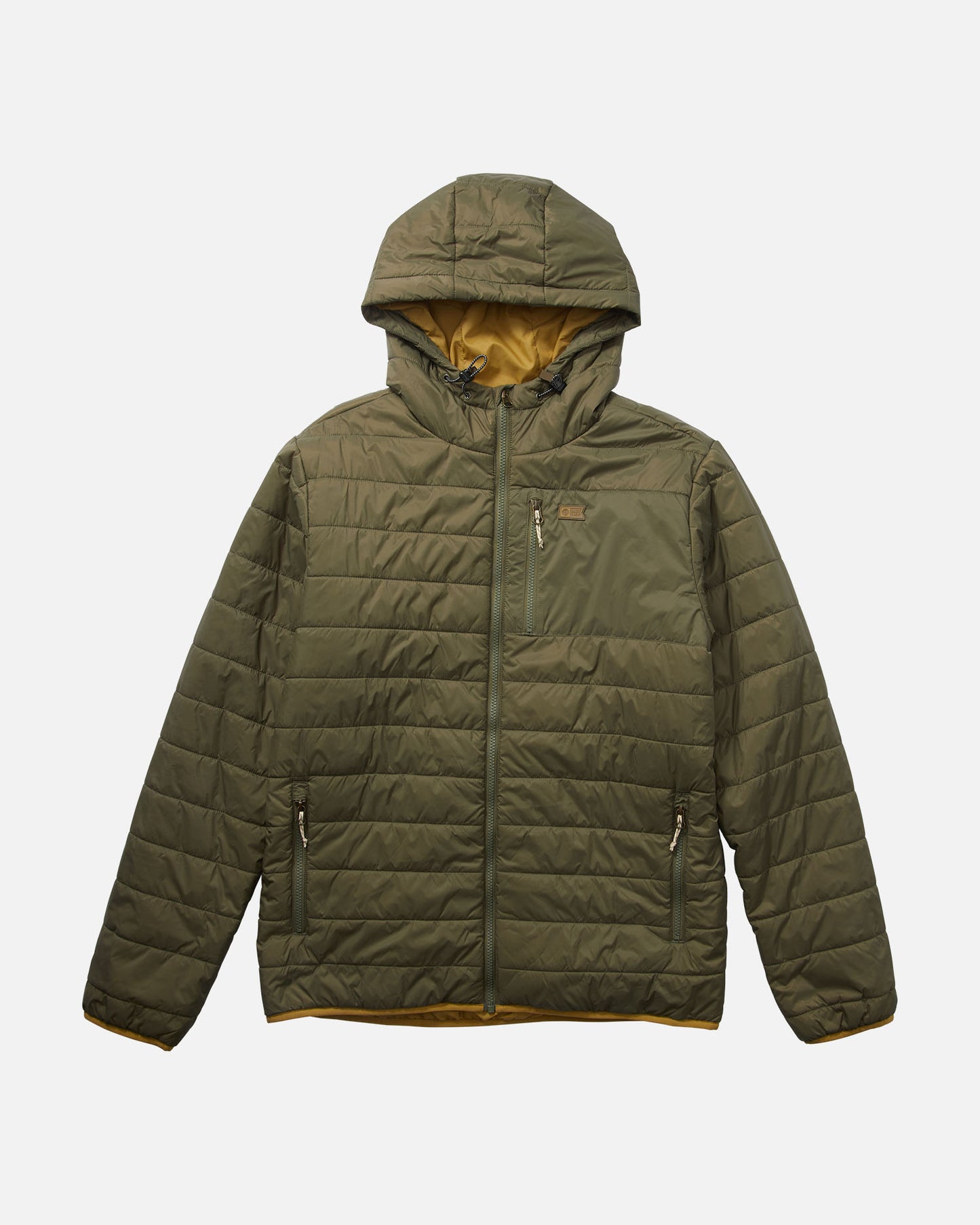 front view of Barrier 2.0 Olive Puff Jacket