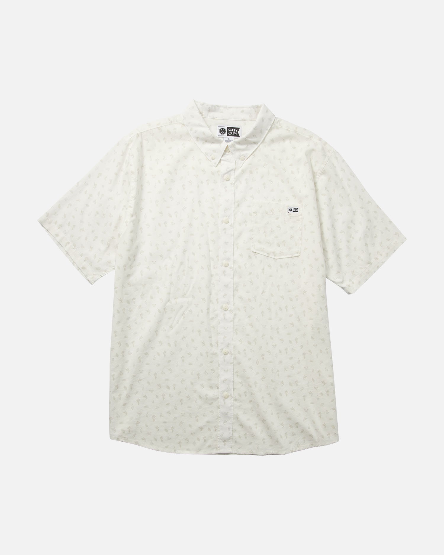 front view of Coastal White S/S Woven