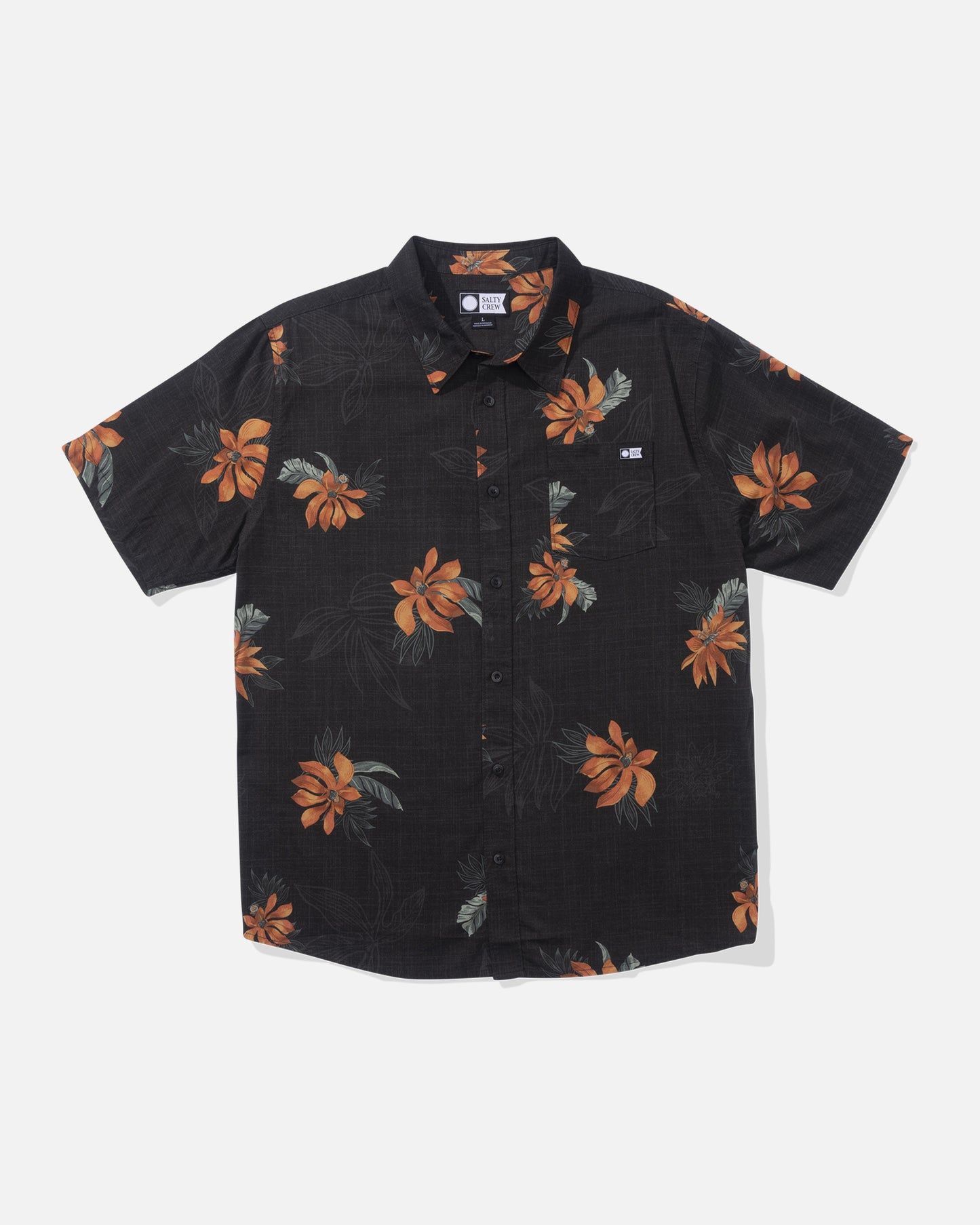 front view of Bloomin S/S Woven - Black