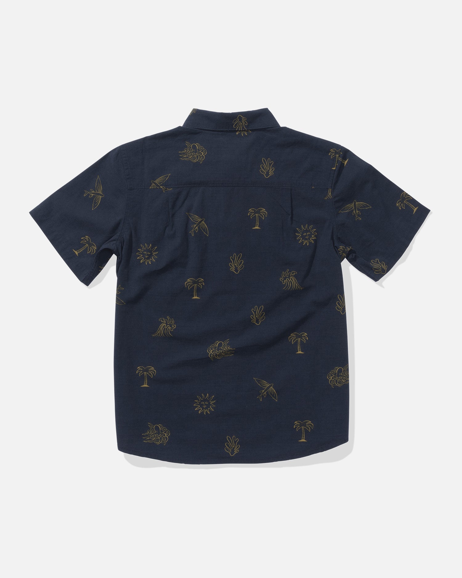 Back view of the Good Vibes Boys Woven - Navy. 