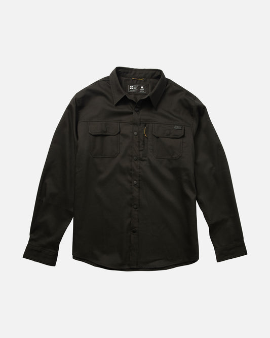 Fathom Tech Flannel - Solid Black