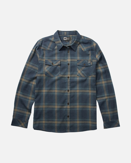 front view of Ranchero Navy Flannel