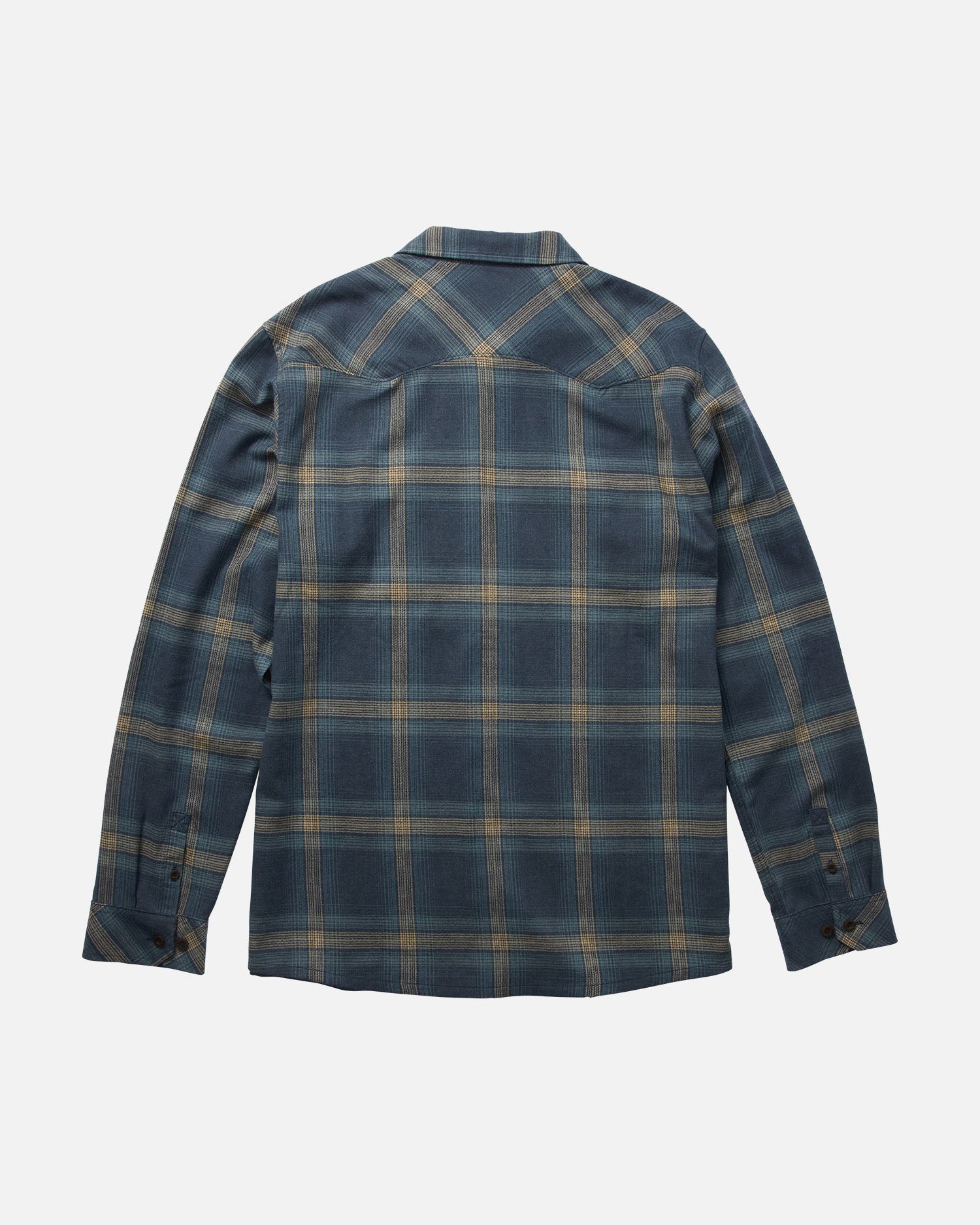 back view of Ranchero Navy Flannel