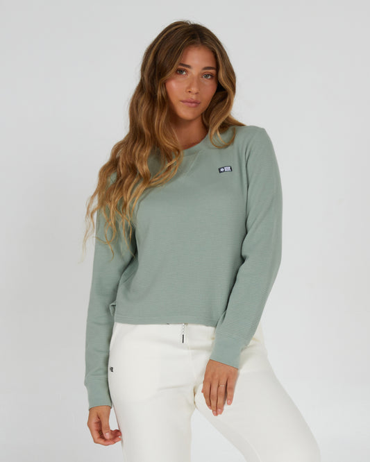 front view of Seascape Sage L/S Thermal