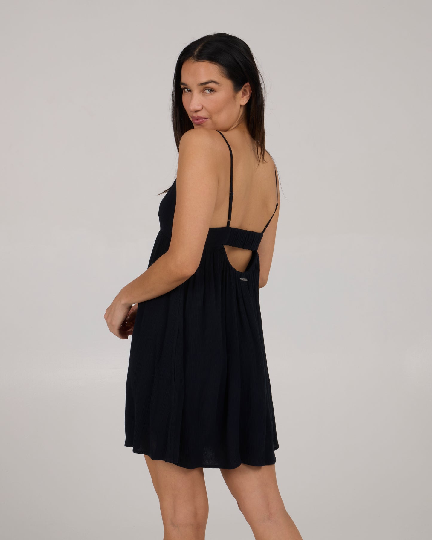 profile of Spring Tide Dress - Black