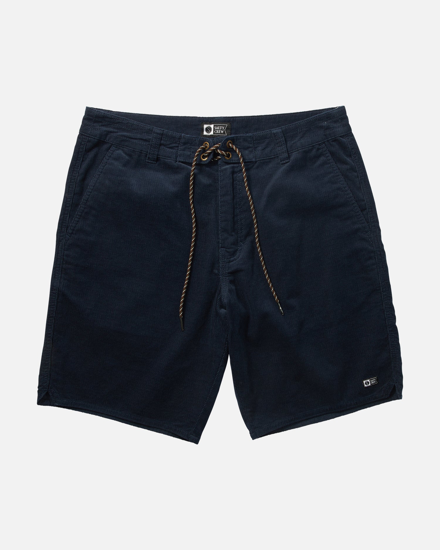 front view of Boneyard Navy Corduroy Short