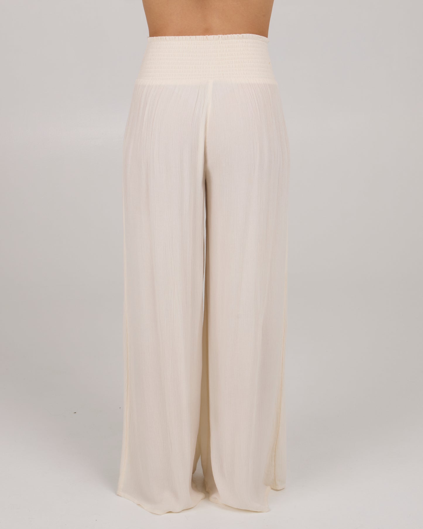 back view of Mainland Beach Pant - Off White