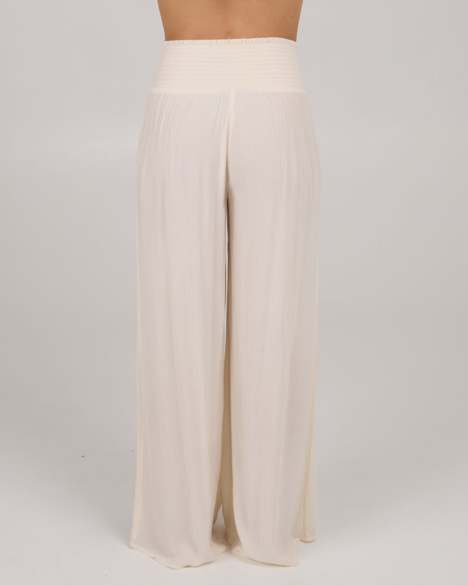 back view of Mainland Beach Pant - Off White