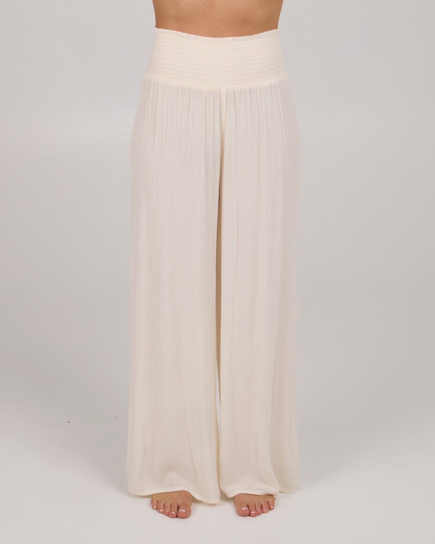 front view of Mainland Beach Pant - Off White