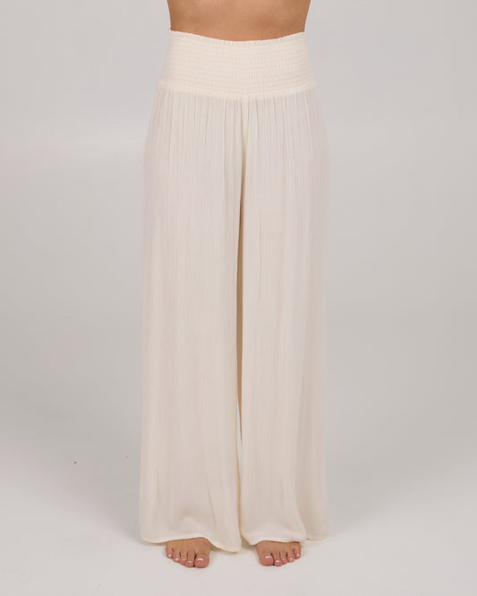 front view of Mainland Beach Pant - Off White